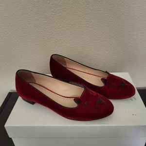 Charlotte Olimpia Kitty Flats Size 7.5